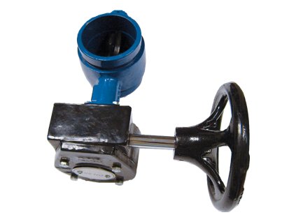 ŠKRTIACA KLAPKA S DRÁŽKOVANOU REDUKCIOU PN16