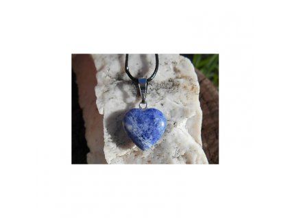 Přívěsek srdíčko minerál Lapis lazuli