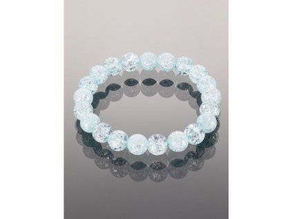 Náramek z minerálů - pukaný Křišťál