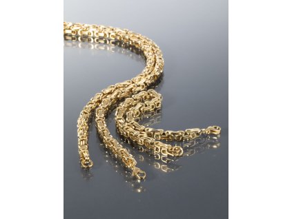 Pánská souprava ocelová zlatá