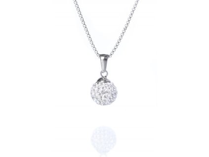 Řetízek s přívěskem Swarovski kulička