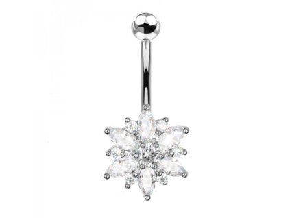 Piercing do pupíku květina