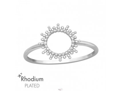 Stříbrný prsten Slunce