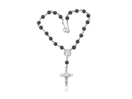 Růženec s Lávový kamenem