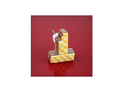 Sladké náušnice pecky Fimo - mini sušenky