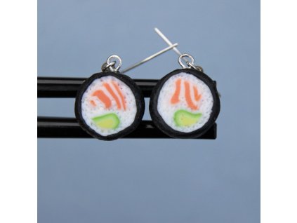 Náušnice sushi