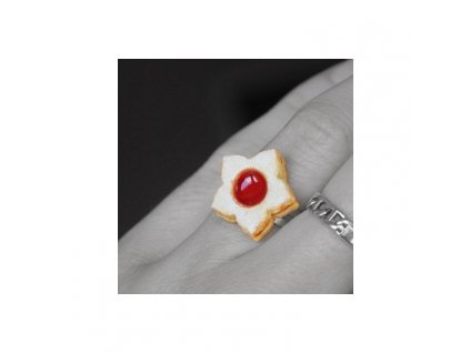 Prsten fimo - linecká kytička