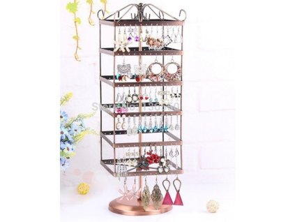 Otočný stojan na šperky velký hranatý
