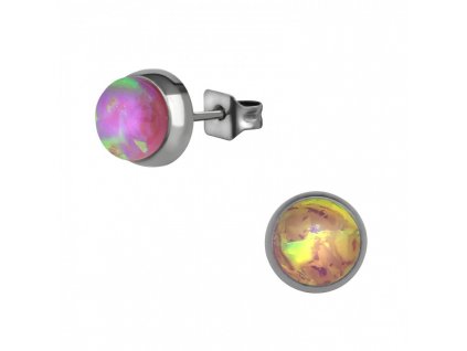 Náušnice Syntetický Opál