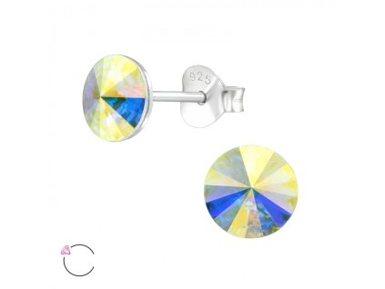 Náušnice Swarovski krystaly duhové