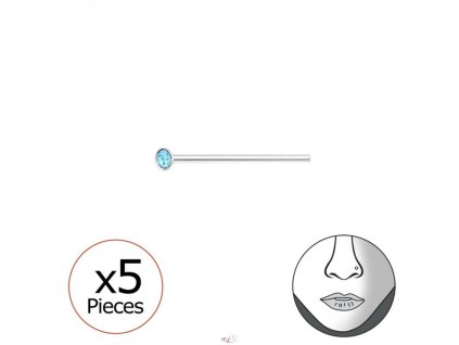 Náušnice piercing do nosu stříbro 925