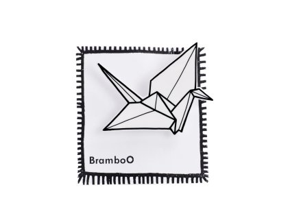 Brož origami Jeřáb