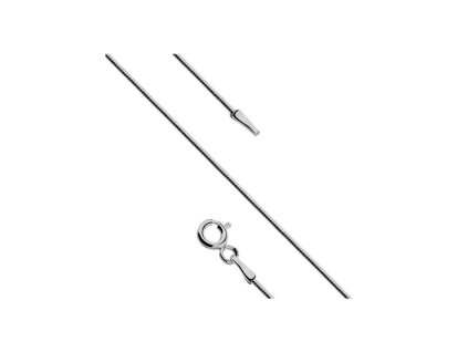 Stříbrný řetízek 45cm lanko síla 0,7 mm
