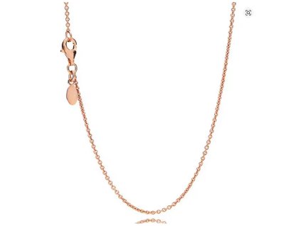 Stříbrný řetízek rose gold