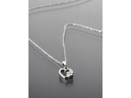 Řetízek ocelový srdíčko s tlapkou
