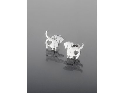 Vtipné náušnice pejsek