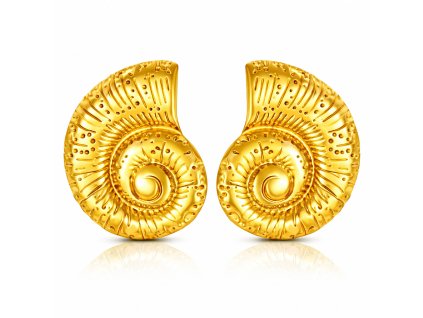 Náušnice Gold shell