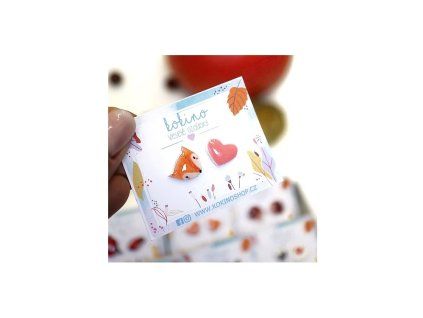 nausnice foxlove pecky kokino