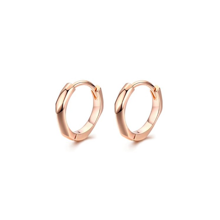 Prosperk Náušnice rose gold ze stříbra 925 S0084
