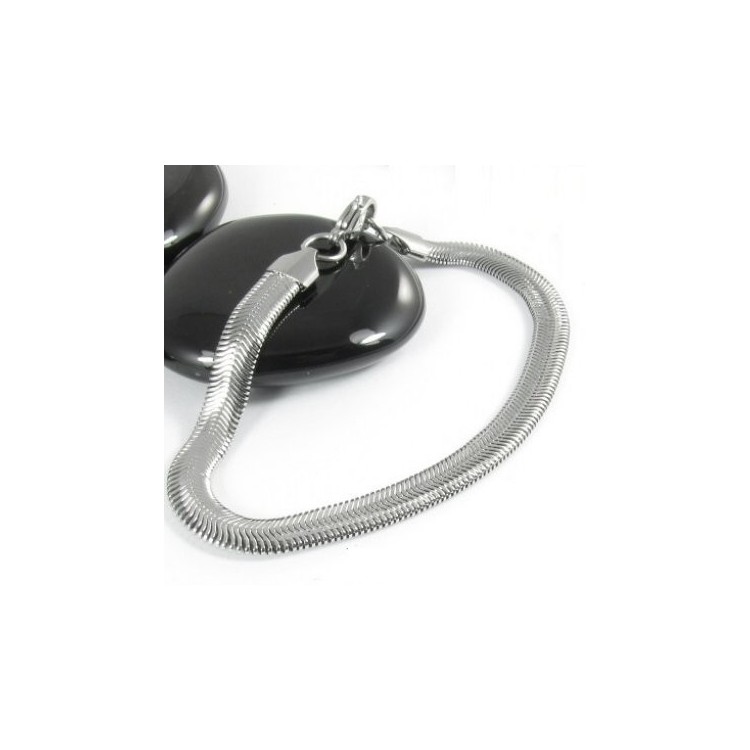 Prosperk Náramek ocelový had plochý Délka náramku: 18cm