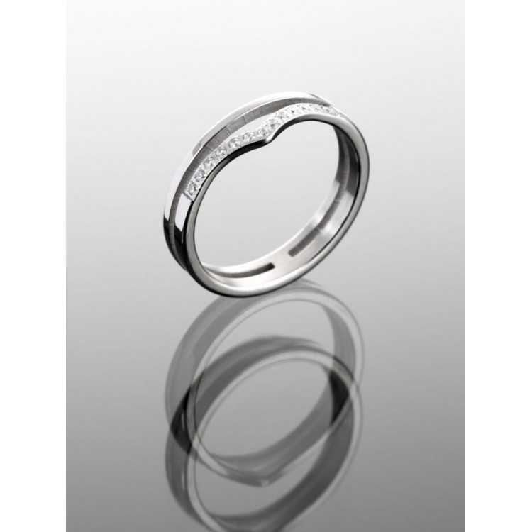 Prosperk Krásný prstýnek ocelový dvojitý Velikost prstenů: 7 (EU: 54-56) 12588/7 -