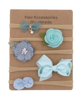 Prosperk Čelenky na focení miminek 5ks modrá S0273