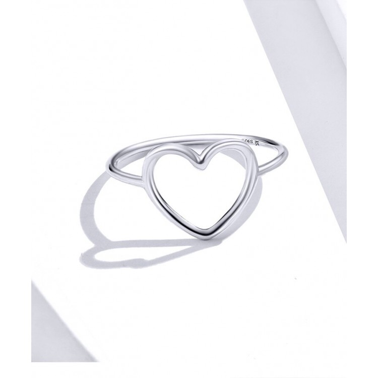 Prosperk Stříbrný prstýnek SRDCE Velikost prstenů: 9 (EU: 59-61)