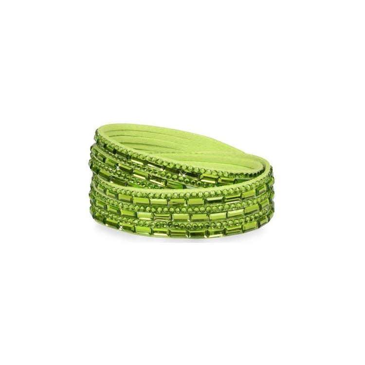 Prosperk Náramek koženkový zelený S0441