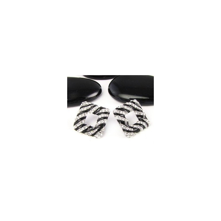 Prosperk Náušnice pecky zebra S0446
