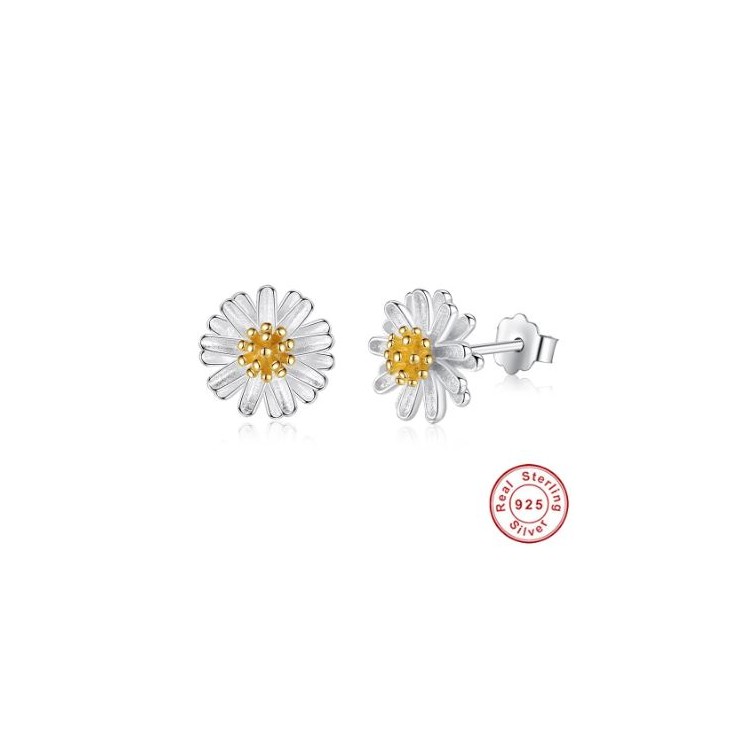 Prosperk Stříbrné náušnice drobné sedmikrásky S0501