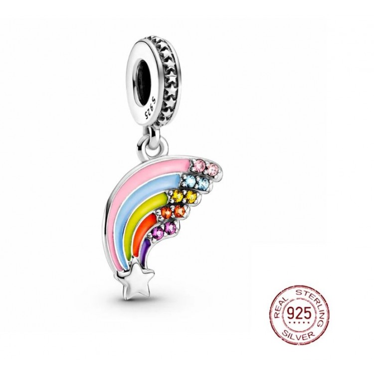 Prosperk Korálek na náramek duha S0549