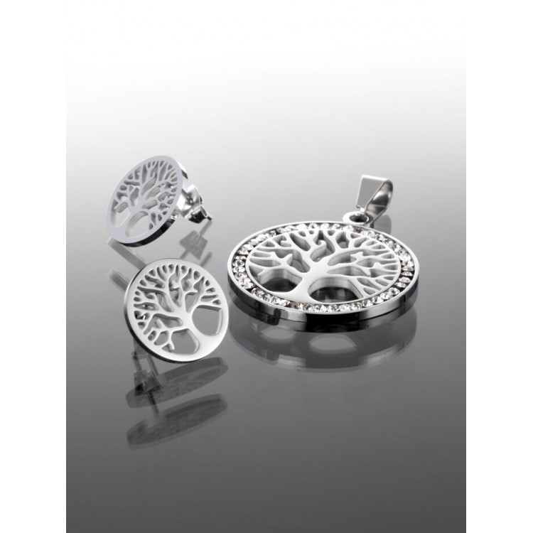 Prosperk Sada náušnice a náhrdelník strom života S0602