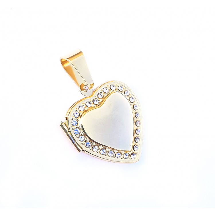 Prosperk Přívěsek medailonek zlaté srdíčko S0607