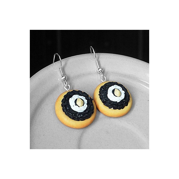 CircusMind Sladké náušnice Fimo - české koláče S0731