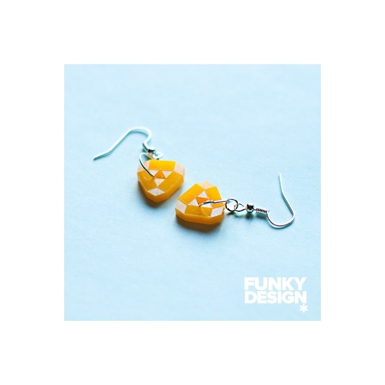 Prosperk Náušnice z plexi skla set square S0854