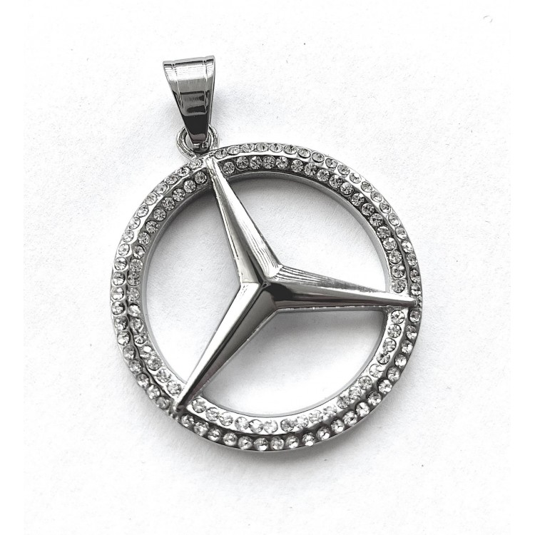 Prosperk Přívěsek Mercedes ocelový Barva: Stříbrná