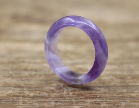 Prosperk Prsten z minerálu - Ametyst Velikost prstenů: 9 (EU: 59-61)