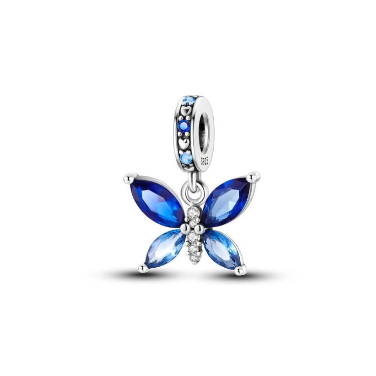 Prosperk Korálek na náramek modrý motýl S1104