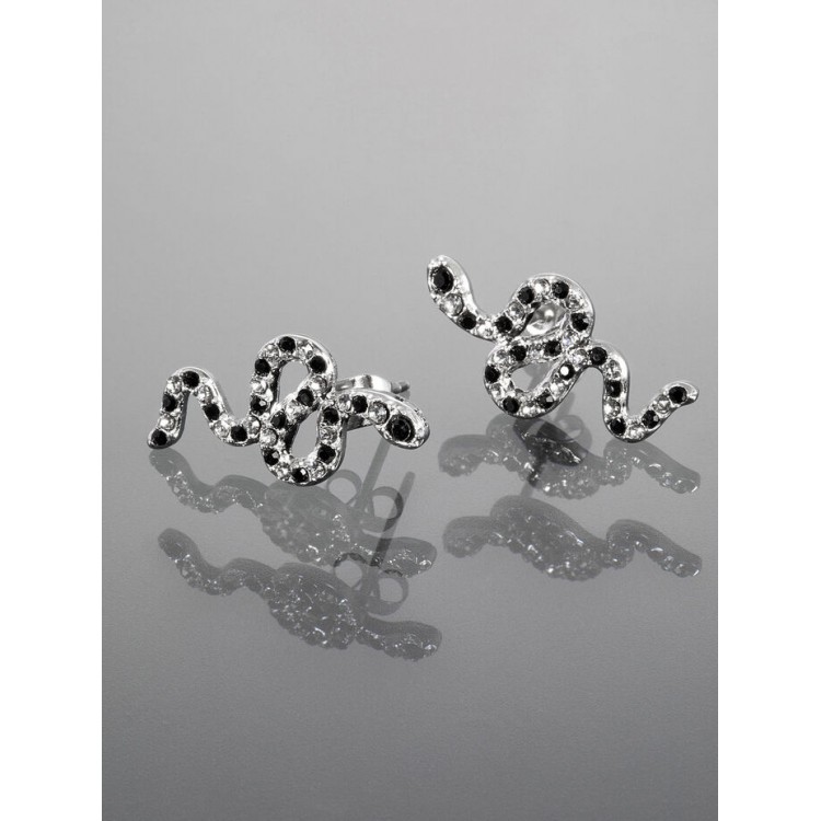 Prosperk Stříbrné náušnice had z chirurgické oceli S1194