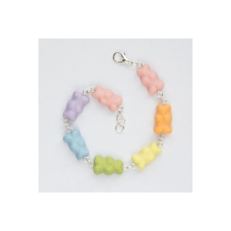 Prosperk Náramek fimo Sladký pasteloví gumídci S1247