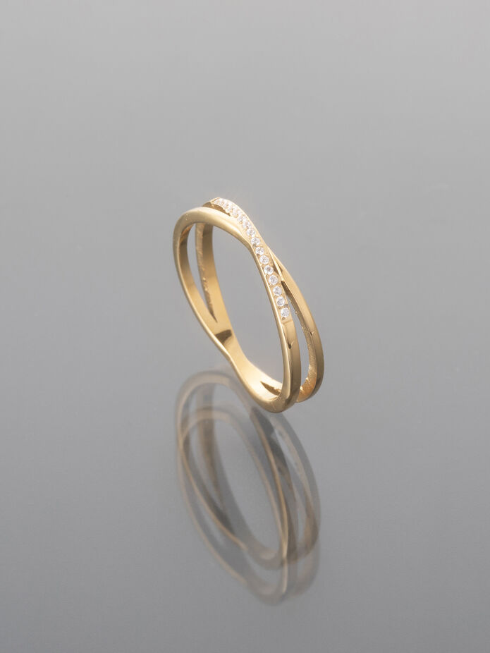 Prosperk Prstýnek ocelový Orbit zlatý Velikost prstenů: 5 (EU: 49-50) 15816/5 -