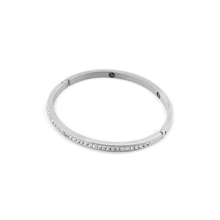 Prosperk Náramek ocelový Swarovski krystalky S1262