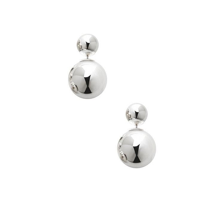 Prosperk Náušnice ocelové kuličky oboustranné S1390