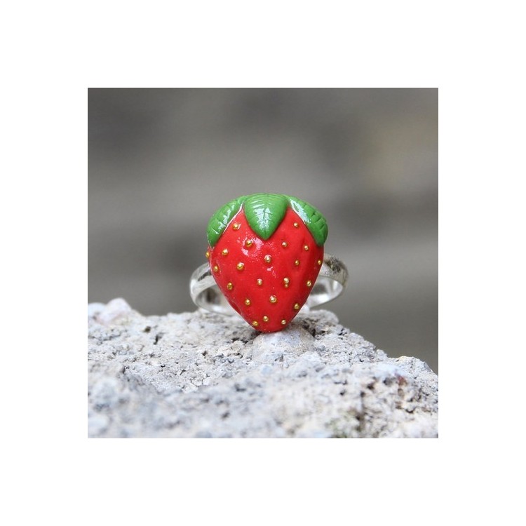 CircusMind Prsten fimo - jahůdka S1406