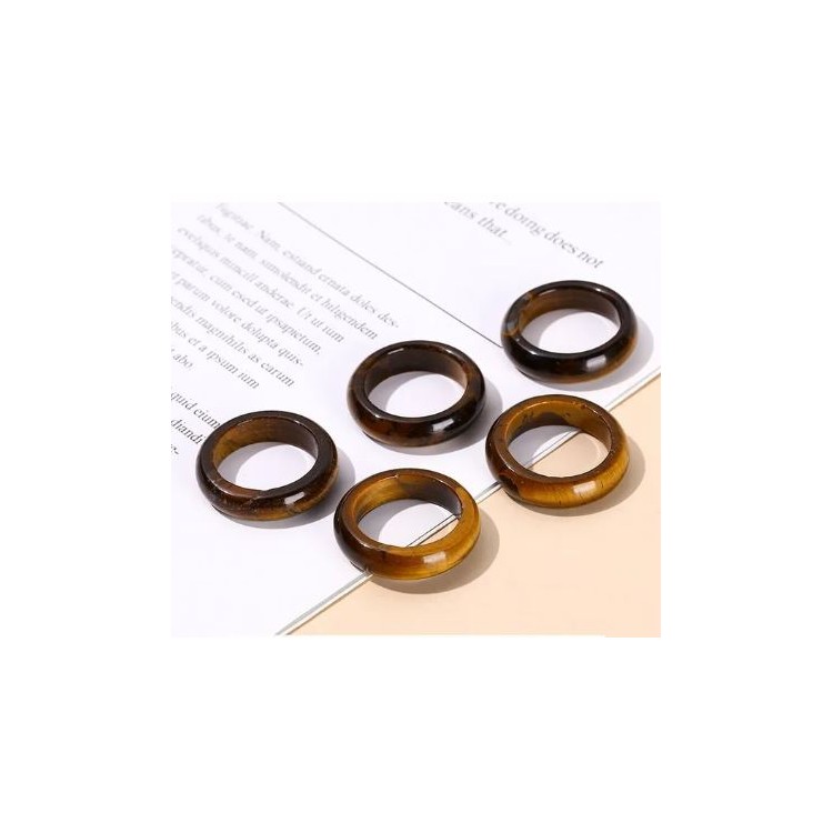 Prosperk Prsten z minerálu - Tygří oko Velikost prstenů: 9 (EU: 59-61) 16293/9 -