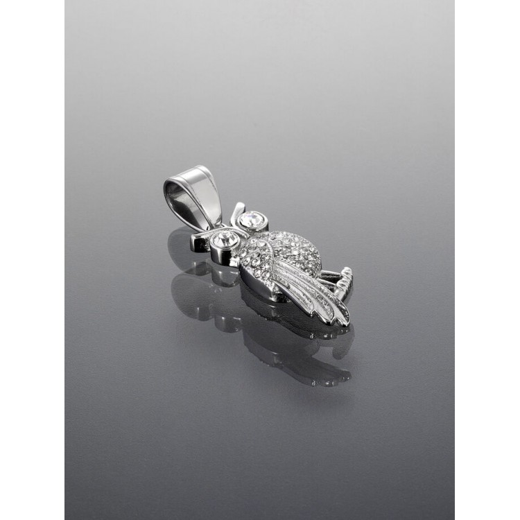 Prosperk Přívěsek z chirurgické oceli stříbrná sovička S1533