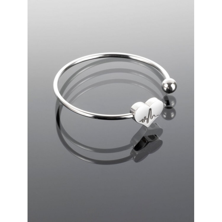 Prosperk Náramek ocelový Srdeční tep S1565