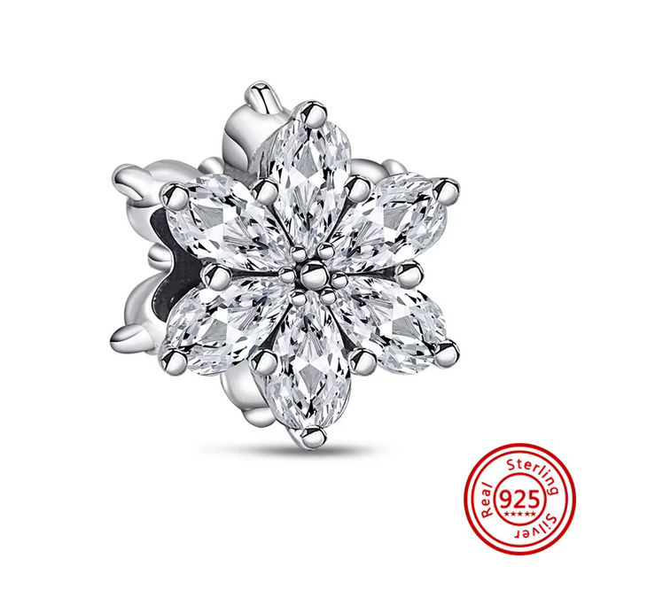 Prosperk Korálek na náramek Pandora vločka S1573