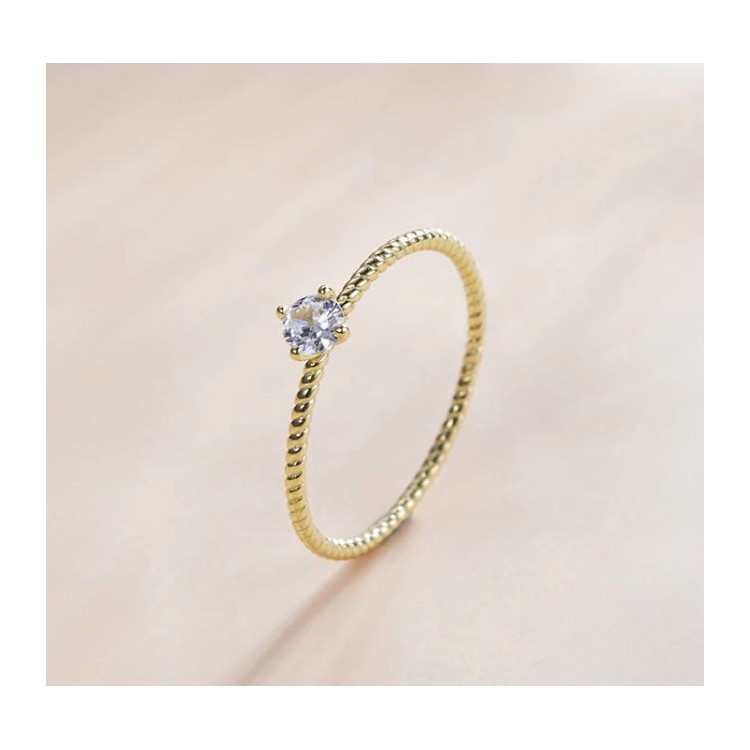 Prosperk Minimalistický prstýnek zlatý silver 925 Velikost prstenů: 7 (EU: 54-56) 16929/7 -