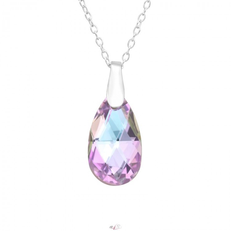 Prosperk Luxusní stříbrný přívěsek slza Swarovski S1820